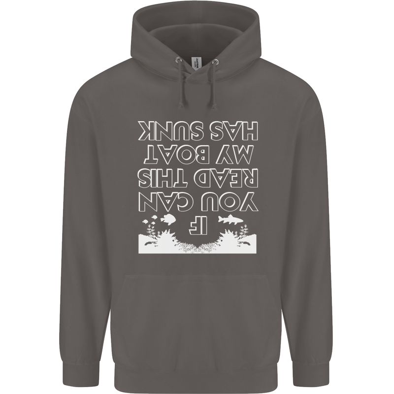 My Boat Has Sunk Sailing Sailor Boat Canoe Mens 80% Cotton Hoodie Charcoal