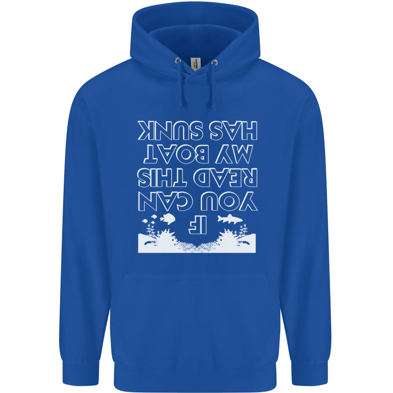 My Boat Has Sunk Sailing Sailor Boat Canoe Mens 80% Cotton Hoodie Royal Blue
