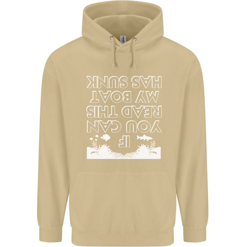 My Boat Has Sunk Sailing Sailor Boat Canoe Mens 80% Cotton Hoodie Sand