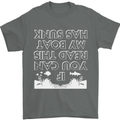 My Boat Has Sunk Sailing Sailor Boat Canoe Mens T-Shirt Cotton Gildan Charcoal