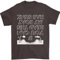 My Boat Has Sunk Sailing Sailor Boat Canoe Mens T-Shirt Cotton Gildan Dark Chocolate