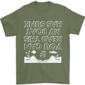 My Boat Has Sunk Sailing Sailor Boat Canoe Mens T-Shirt Cotton Gildan Military Green
