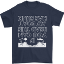 My Boat Has Sunk Sailing Sailor Boat Canoe Mens T-Shirt Cotton Gildan Navy Blue
