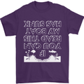My Boat Has Sunk Sailing Sailor Boat Canoe Mens T-Shirt Cotton Gildan Purple