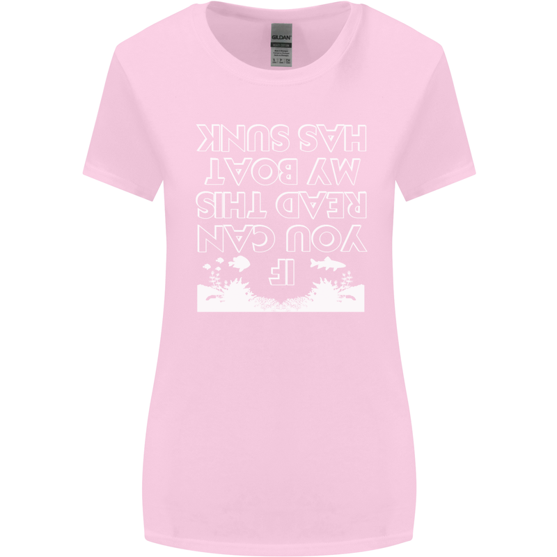 My Boat Has Sunk Sailing Sailor Boat Canoe Womens Wider Cut T-Shirt Light Pink