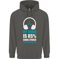 My Brain is 85% Song Lyrics Music Lover Childrens Kids Hoodie Storm Grey