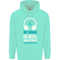 My Brain is 85% Song Lyrics Music Lover Mens 80% Cotton Hoodie Peppermint