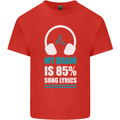 My Brain is 85% Song Lyrics Music Lover Mens Cotton T-Shirt Tee Top Red