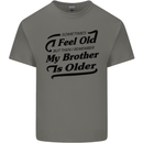 My Brother is Older 30th 40th 50th Birthday Kids T-Shirt Childrens Charcoal