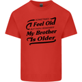 My Brother is Older 30th 40th 50th Birthday Kids T-Shirt Childrens Red