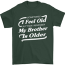 My Brother is Older 30th 40th 50th Birthday Mens T-Shirt Cotton Gildan Forest Green