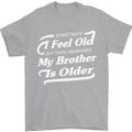 My Brother is Older 30th 40th 50th Birthday Mens T-Shirt Cotton Gildan Sports Grey