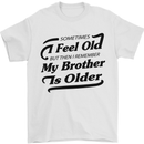 My Brother is Older 30th 40th 50th Birthday Mens T-Shirt Cotton Gildan White