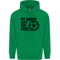 My Chains Set Me Free Cycling Cyclist Bike Childrens Kids Hoodie Irish Green