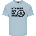 My Chains Set Me Free Cycling Cyclist Bike Kids T-Shirt Childrens Light Blue