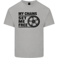 My Chains Set Me Free Cycling Cyclist Bike Kids T-Shirt Childrens Sports Grey
