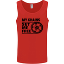 My Chains Set Me Free Cycling Cyclist Bike Mens Vest Tank Top Red