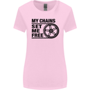 My Chains Set Me Free Cycling Cyclist Bike Womens Wider Cut T-Shirt Light Pink