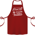 My Cousin is Older 30th 40th 50th Birthday Cotton Apron 100% Organic Maroon