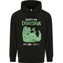My Dinosaur Ate Your Unicorn Funny T-Rex Childrens Kids Hoodie Black