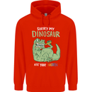 My Dinosaur Ate Your Unicorn Funny T-Rex Childrens Kids Hoodie Bright Red
