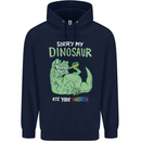 My Dinosaur Ate Your Unicorn Funny T-Rex Childrens Kids Hoodie Navy Blue