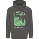 My Dinosaur Ate Your Unicorn Funny T-Rex Childrens Kids Hoodie Storm Grey