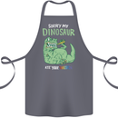 My Dinosaur Ate Your Unicorn Funny T-Rex Cotton Apron 100% Organic Steel