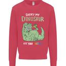 My Dinosaur Ate Your Unicorn Funny T-Rex Kids Sweatshirt Jumper Heliconia