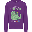 My Dinosaur Ate Your Unicorn Funny T-Rex Kids Sweatshirt Jumper Purple