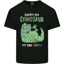 My Dinosaur Ate Your Unicorn Funny T-Rex Mens Cotton T-Shirt Tee Top Black