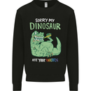 My Dinosaur Ate Your Unicorn Funny T-Rex Mens Sweatshirt Jumper Black
