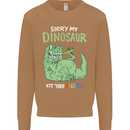 My Dinosaur Ate Your Unicorn Funny T-Rex Mens Sweatshirt Jumper Caramel Latte