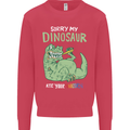 My Dinosaur Ate Your Unicorn Funny T-Rex Mens Sweatshirt Jumper Heliconia