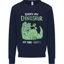 My Dinosaur Ate Your Unicorn Funny T-Rex Mens Sweatshirt Jumper Navy Blue