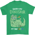 My Dinosaur Ate Your Unicorn Funny T-Rex Mens T-Shirt 100% Cotton Irish Green