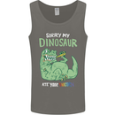 My Dinosaur Ate Your Unicorn Funny T-Rex Mens Vest Tank Top Charcoal