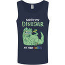 My Dinosaur Ate Your Unicorn Funny T-Rex Mens Vest Tank Top Navy Blue