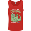 My Dinosaur Ate Your Unicorn Funny T-Rex Mens Vest Tank Top Red