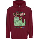 My Dinosaur Ate Your Unicorn T-Rex Funny Childrens Kids Hoodie Maroon