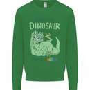 My Dinosaur Ate Your Unicorn T-Rex Funny Kids Sweatshirt Jumper Irish Green