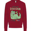 My Dinosaur Ate Your Unicorn T-Rex Funny Kids Sweatshirt Jumper Red