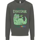 My Dinosaur Ate Your Unicorn T-Rex Funny Kids Sweatshirt Jumper Storm Grey