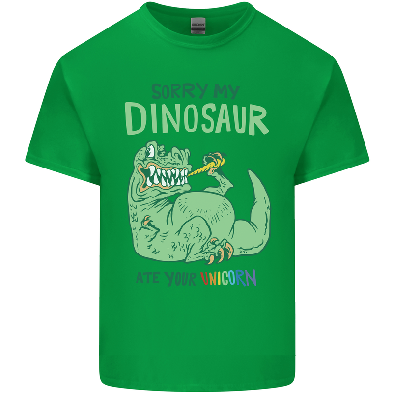 My Dinosaur Ate Your Unicorn T-Rex Funny Kids T-Shirt Childrens Irish Green