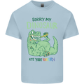 My Dinosaur Ate Your Unicorn T-Rex Funny Kids T-Shirt Childrens Light Blue