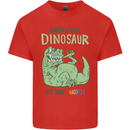 My Dinosaur Ate Your Unicorn T-Rex Funny Kids T-Shirt Childrens Red
