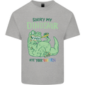 My Dinosaur Ate Your Unicorn T-Rex Funny Kids T-Shirt Childrens Sports Grey