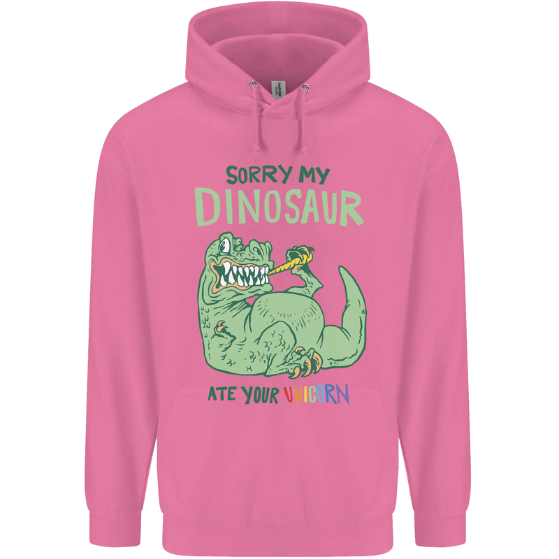 My Dinosaur Ate Your Unicorn T-Rex Funny Mens 80% Cotton Hoodie Azelea