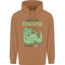My Dinosaur Ate Your Unicorn T-Rex Funny Mens 80% Cotton Hoodie Caramel Latte