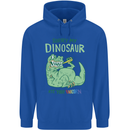 My Dinosaur Ate Your Unicorn T-Rex Funny Mens 80% Cotton Hoodie Royal Blue